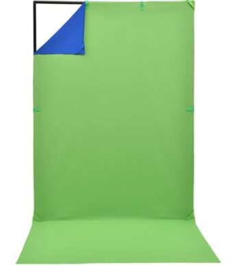 Jinbei Σετ Στήριγμα Φόντα Μπλε Πράσινο 150x200cm